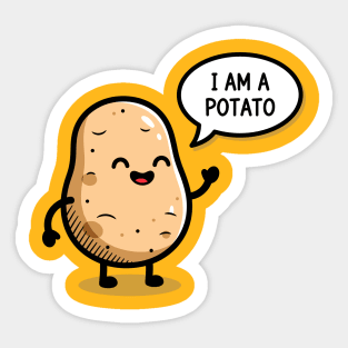 Laughing Potato Meme Sticker
